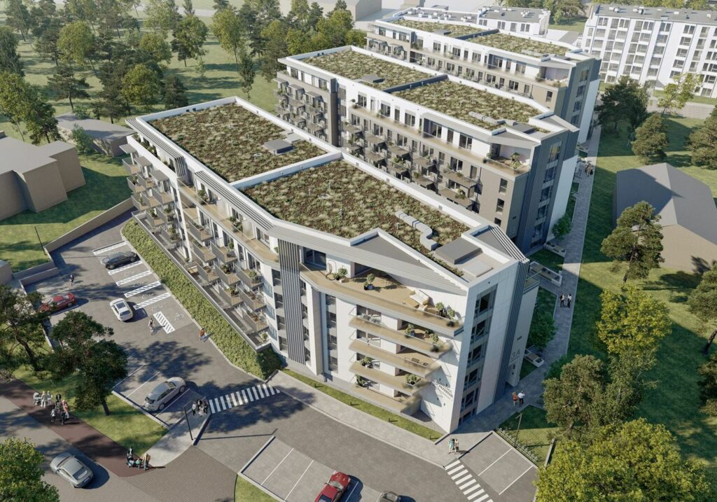 Neubauwohnung in Swinemünde kaufen – Außenansicht der Wohnanlage