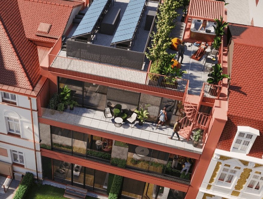 Kernsanierte Villa in Swinemünde, Visualisierung der Fassade