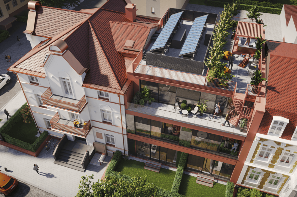 Historische Villa in Swinemünde mit modernem Anbau