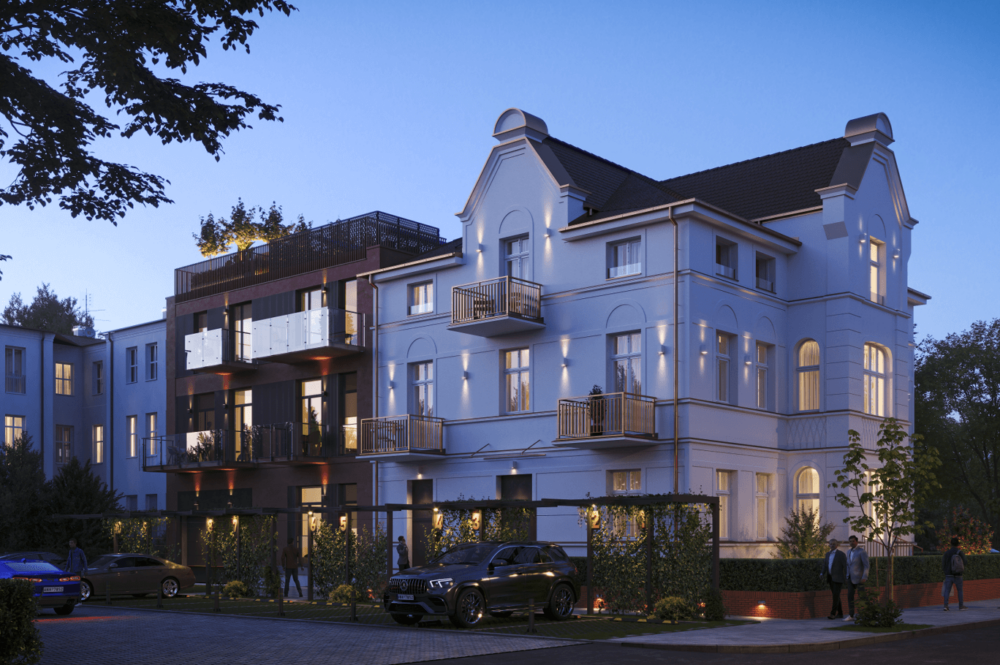 Apartments in Swinemünde, Terrassen und Dachterrasse
