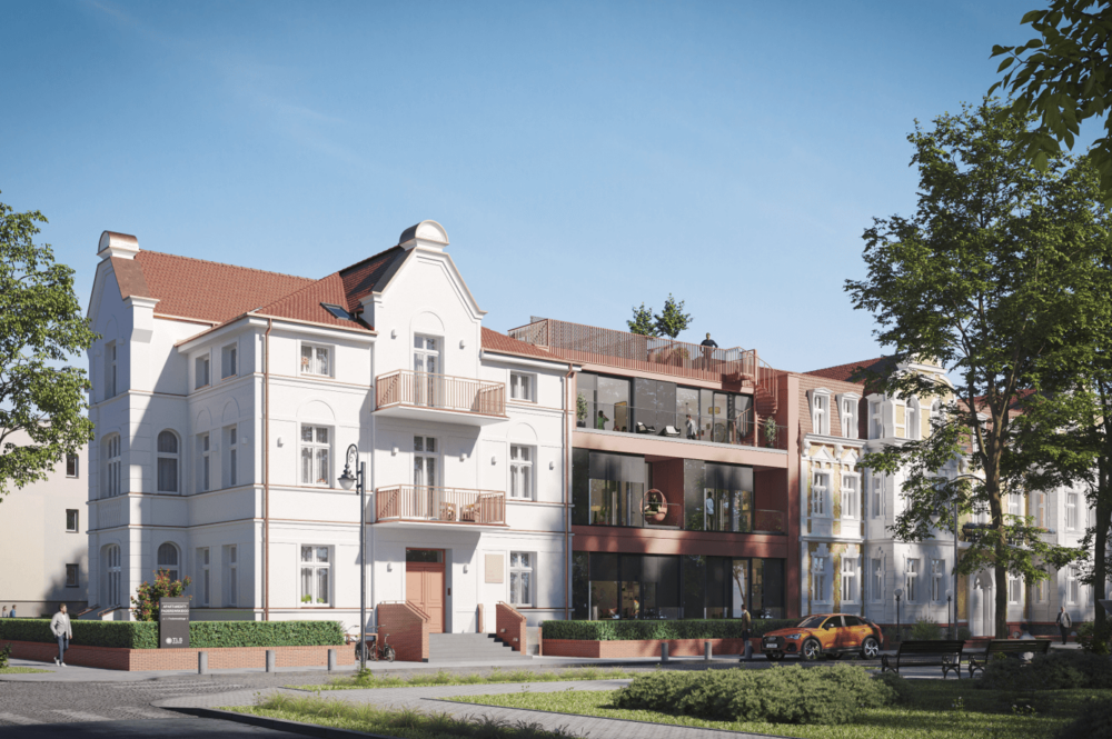 Villa in Swinemünde, Wohnumfeld und Garten