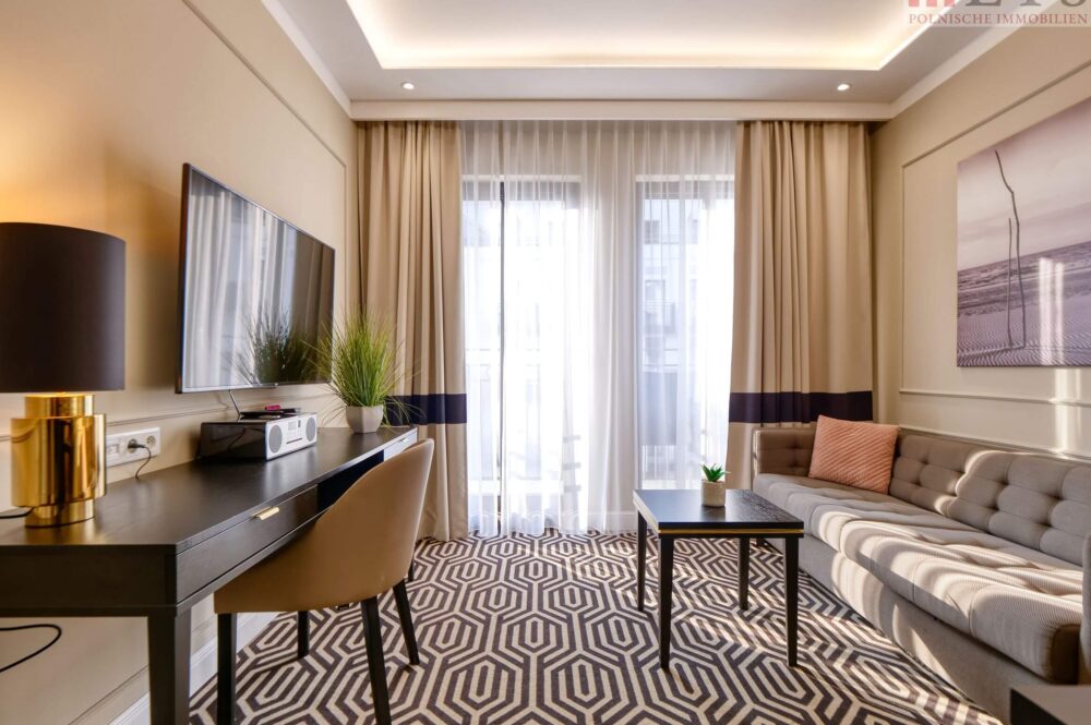 Wohnzimmer mit Essbereich in Swinemünde
