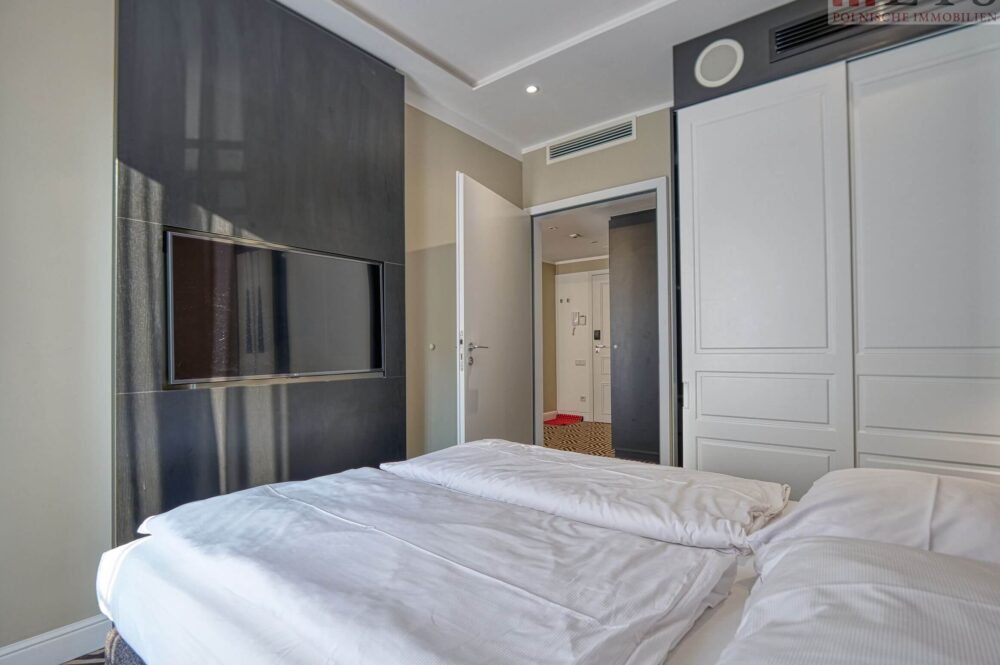 Schlafzimmer mit Einbauschränken in Swinemünde