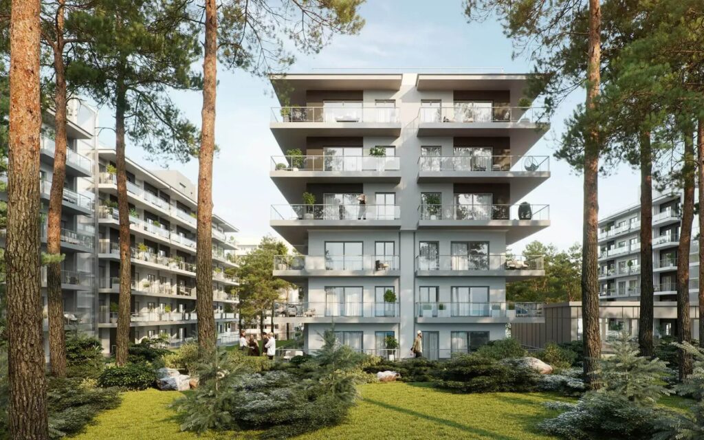 Polnische Ostsee Mrzezyno Neubau 2025 STRANDLAGE ! ab 145.000 € bei Kolberg