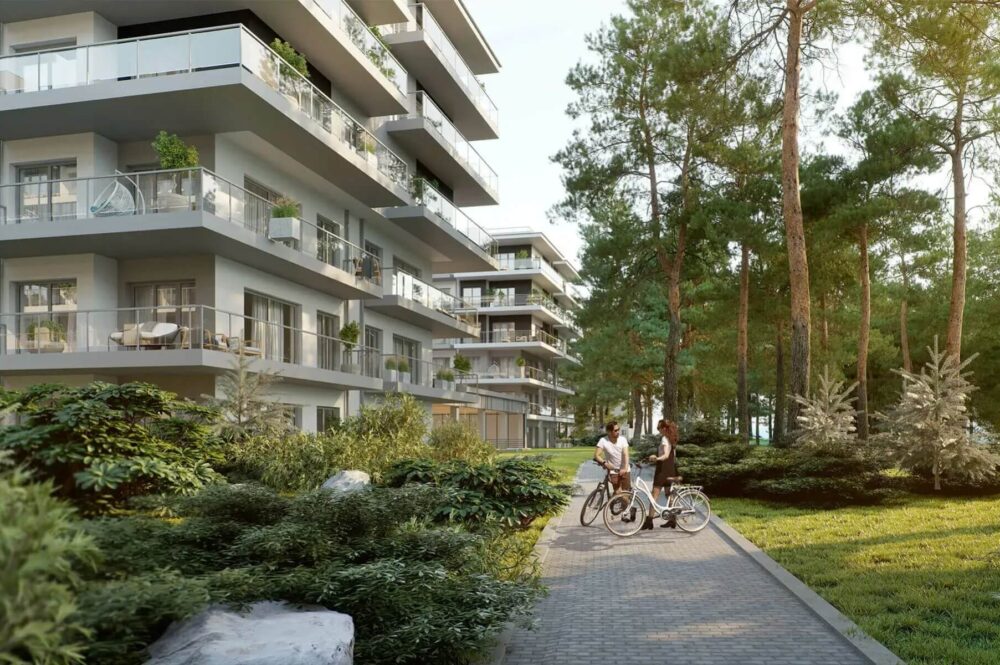 Ferienwohnung in Mrzezyno kaufen: Blick auf Dünen und Ostseestrand