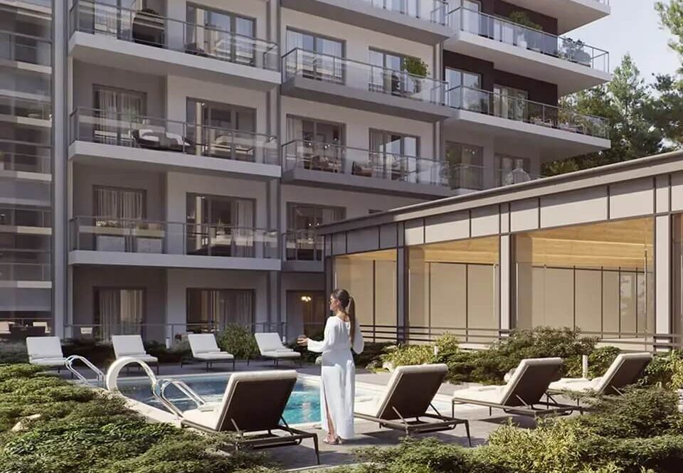 Innenansicht eines Neubau-Apartments in Mrzezyno