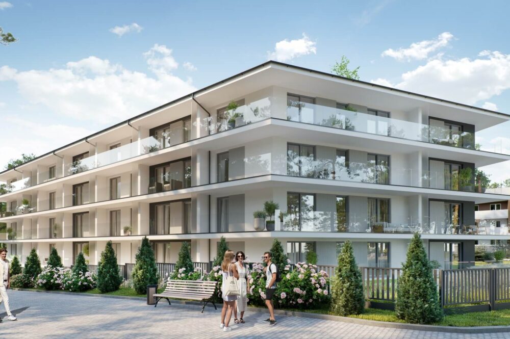 Ferienwohnung in Rewal kaufen, Ansicht der Wohnanlage am Strand