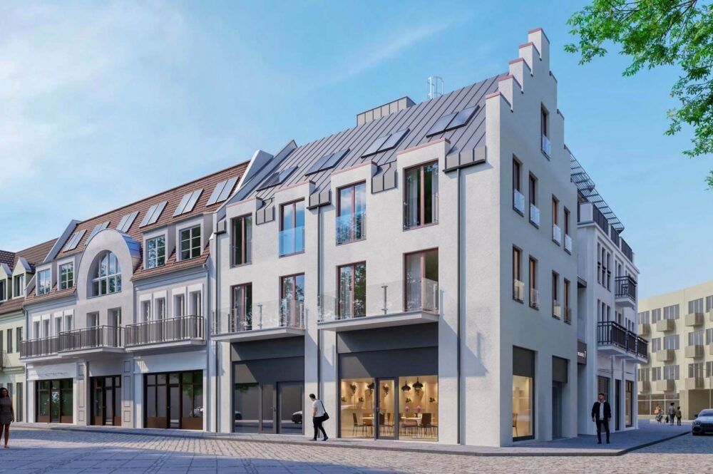 Dachterrasse der Wohnanlage in Swinemünde