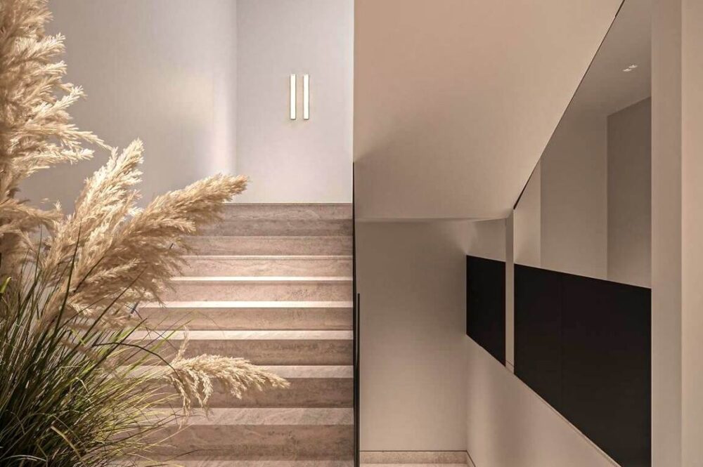Detailansicht der Architektur in Swinemünde