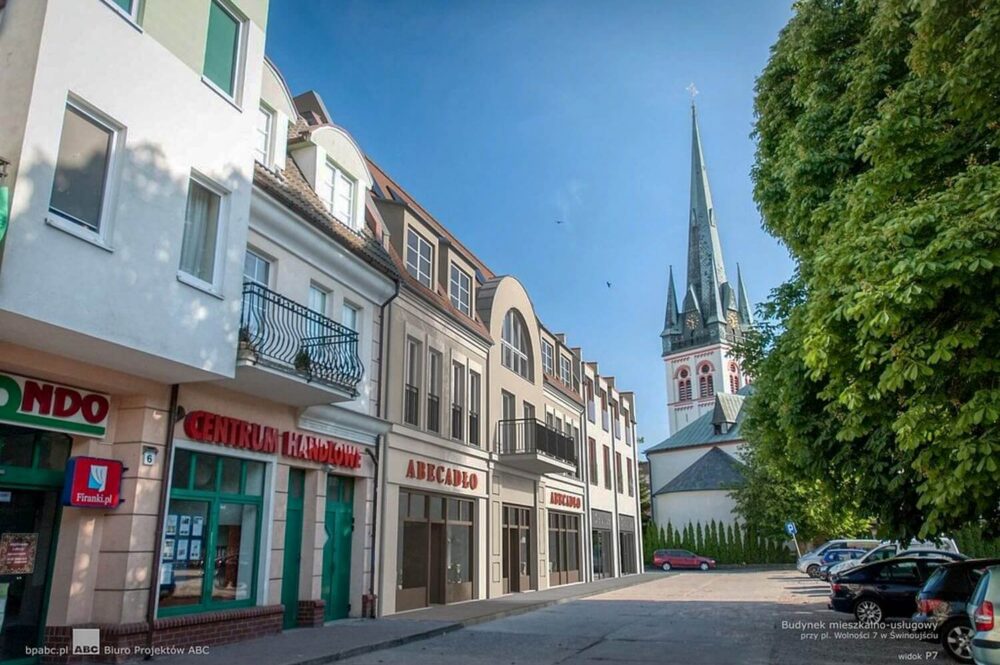 Balkone und Loggien der Wohnungen in Swinemünde