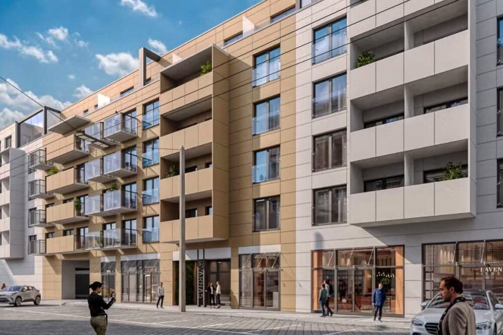 Umgebung des Neubaus in der Breslauer Innenstadt