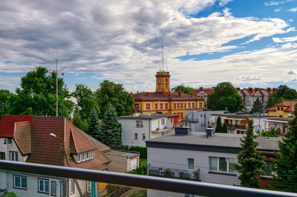 Wohnung in Swinemünde mit Blick auf den Kurpark