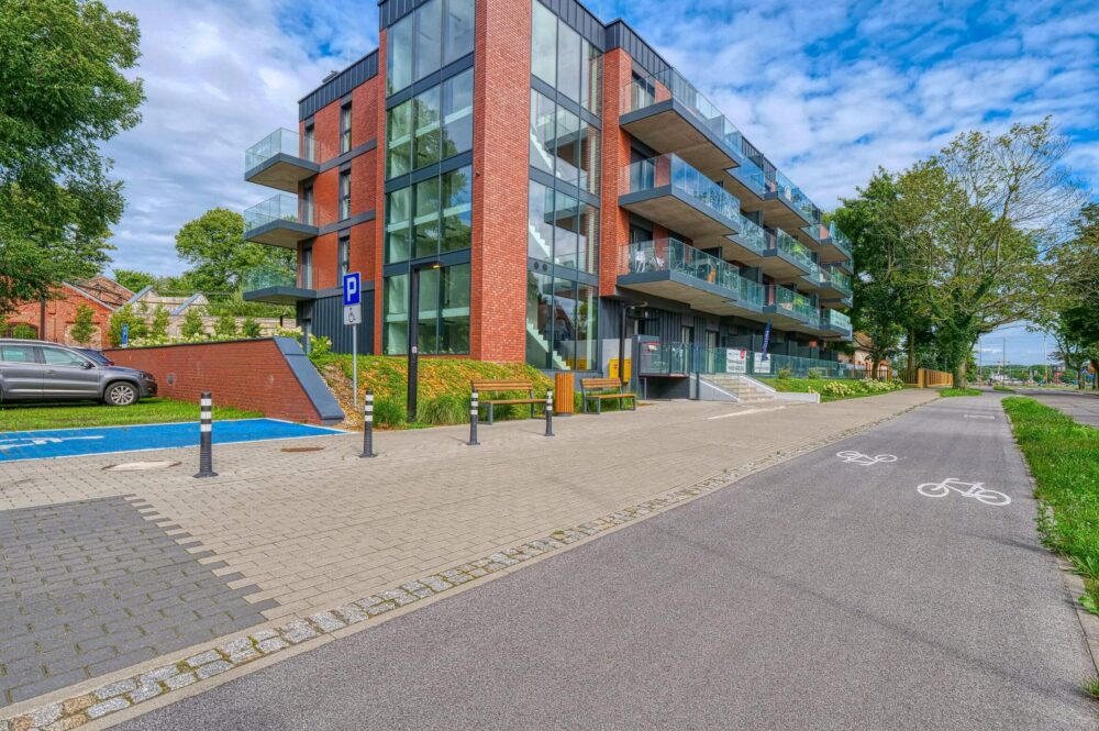 Wohnbereich einer Ferienwohnung in Swinemünde mit Küchenzeile