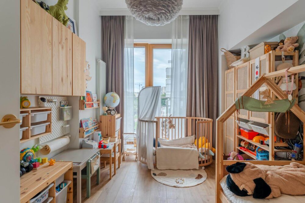 Schlafzimmer des Apartments in Swinemünde