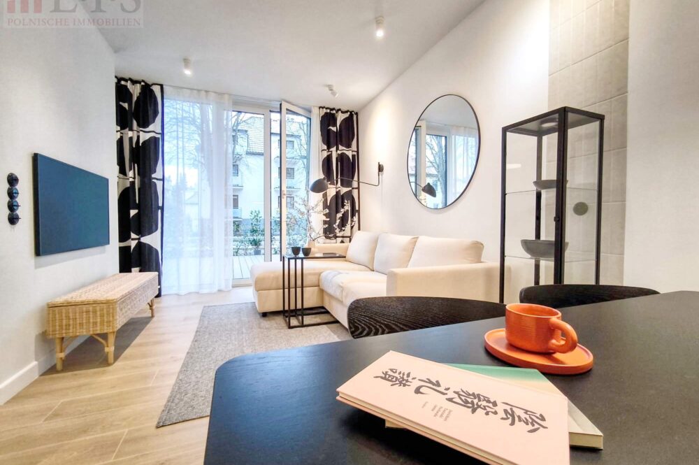 Wohnzimmer im japanischen Minimalstil, Ferienwohnung Swinemünde