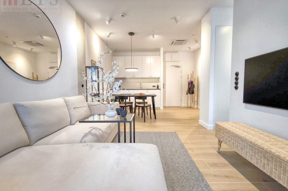 Schlafzimmer der 2-Zimmer-Wohnung in Swinemünde