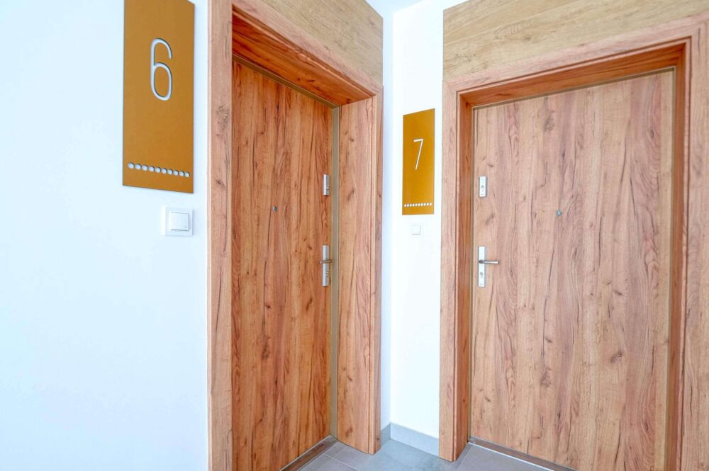 Eingangsbereich des Wohnhauses in Swinemünde