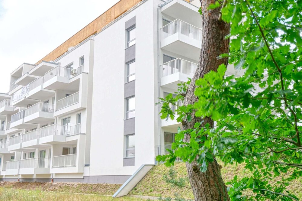 Außenansicht der Neubauwohnungen in Swinemünde