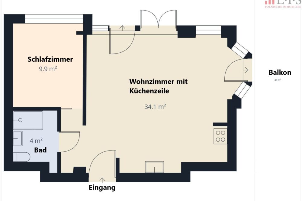 Wohnung mit Panoramablick in Swinemünde, Ansicht 12