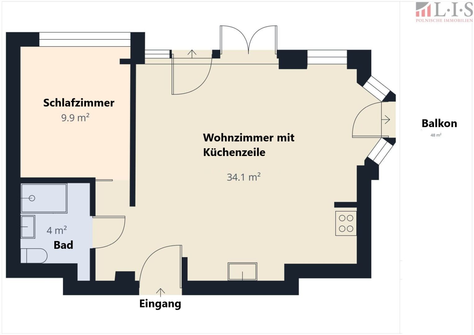 Wohnung mit Panoramablick in Swinemünde, Ansicht 12
