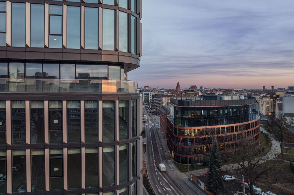 Blick über Breslau aus dem Wohnturm