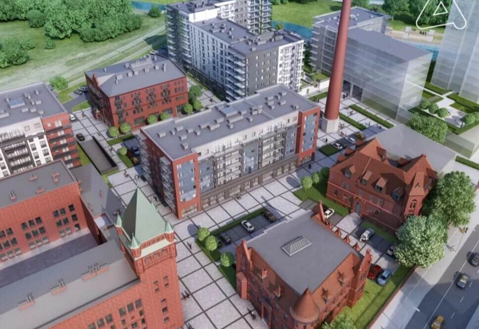 Umgebung des Quartiers am Oderufer in Breslau