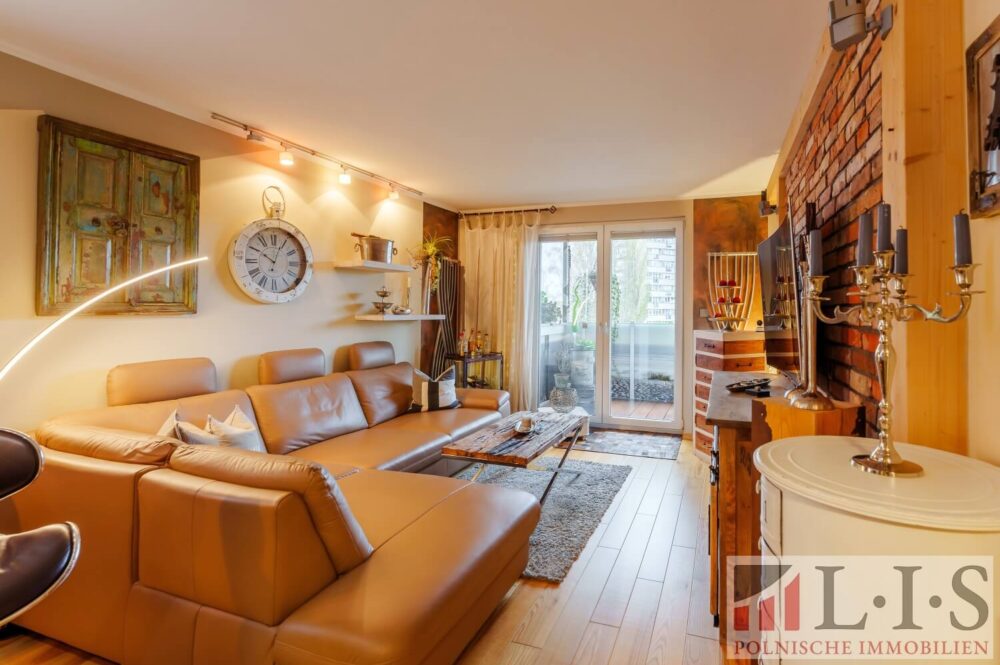 Wohnbereich der 2-Zimmer-Wohnung in Swinemünde