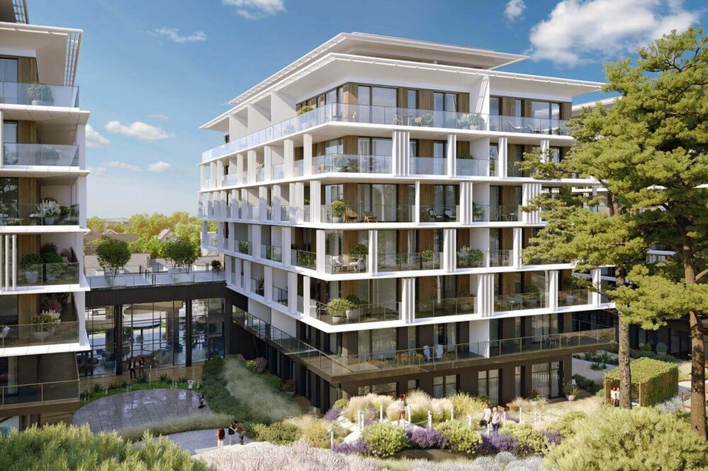 Wohnbereich eines Apartments im Aparthotel bei Kolberg