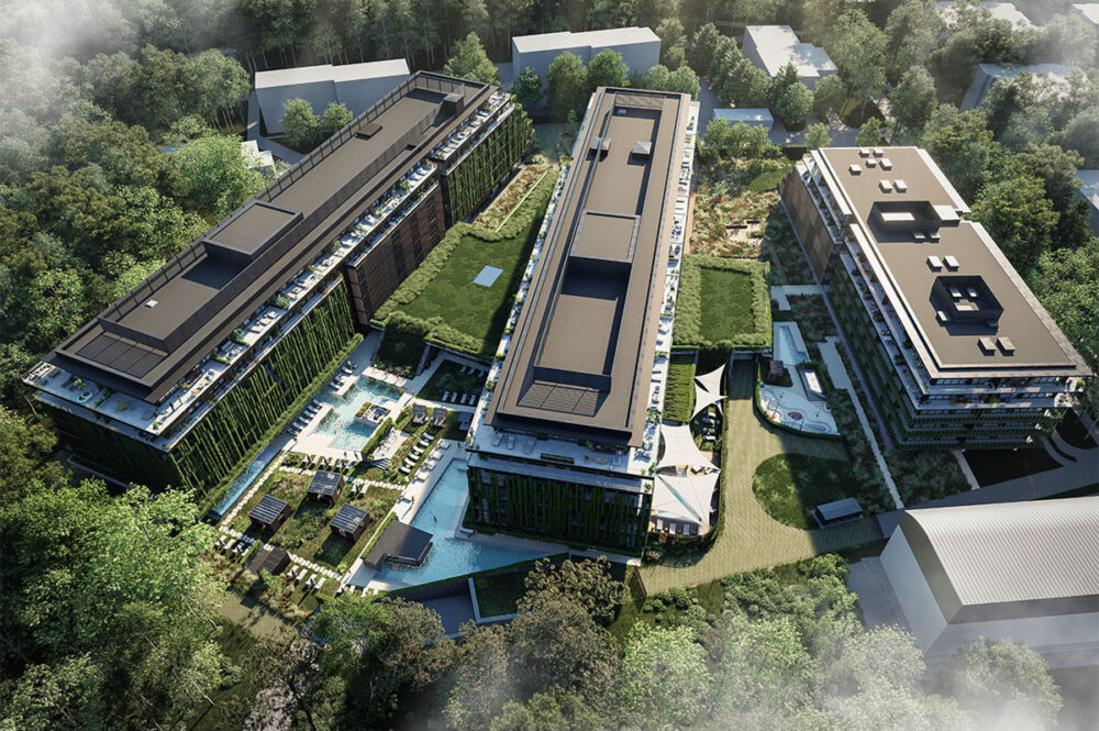 Neubau-Resort mit Ferienwohnungen in Swinemünde nahe der Promenade