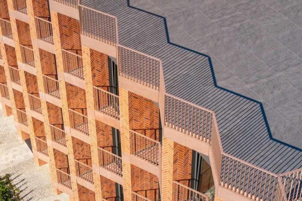 Architektur des Wohnhauses in Breslau