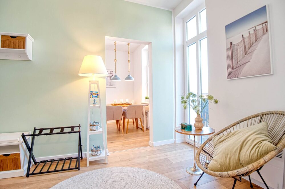 Wohnbereich der Ferienwohnung in Swinemünde