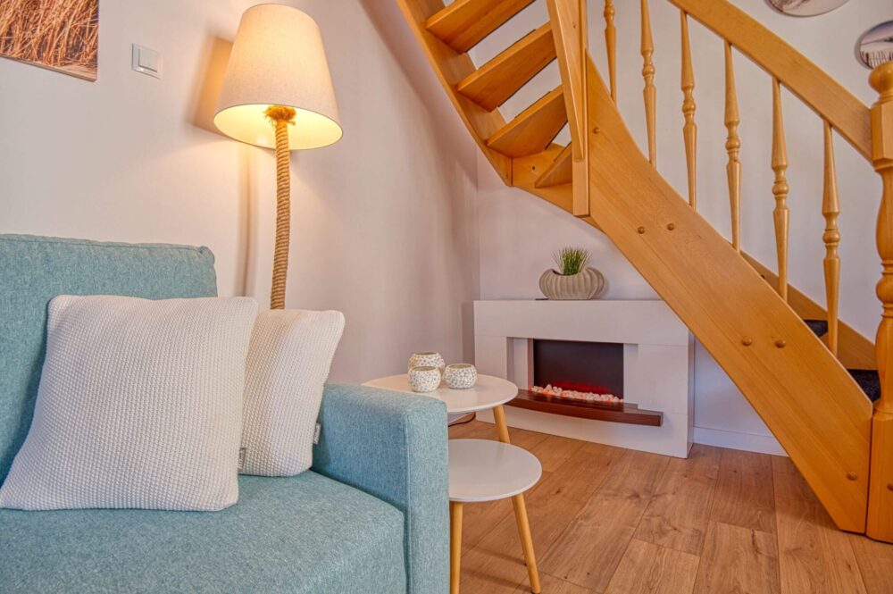 Schlafzimmer der Ferienwohnung in Swinemünde