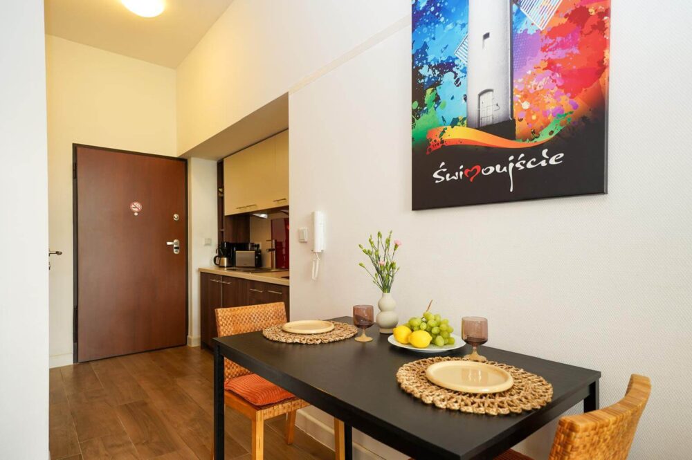 Essbereich für zwei Personen im Apartment