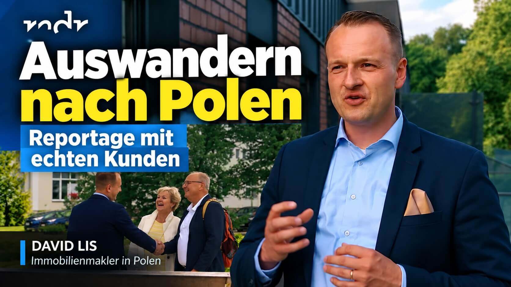 David Lis in der MDR-Reportage über das Auswandern nach Polen, gedreht an der polnischen Ostsee