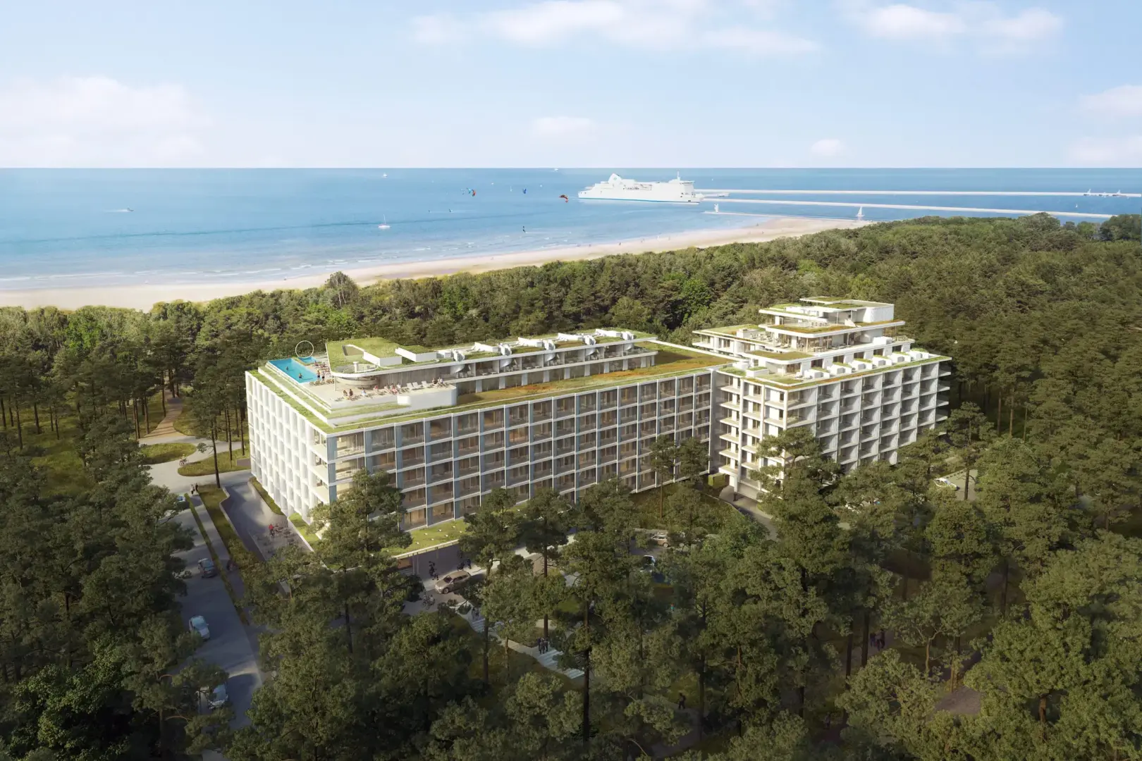 Neubau-Apartment in Swinemünde in erster Strandlinie – Visualisierung 1