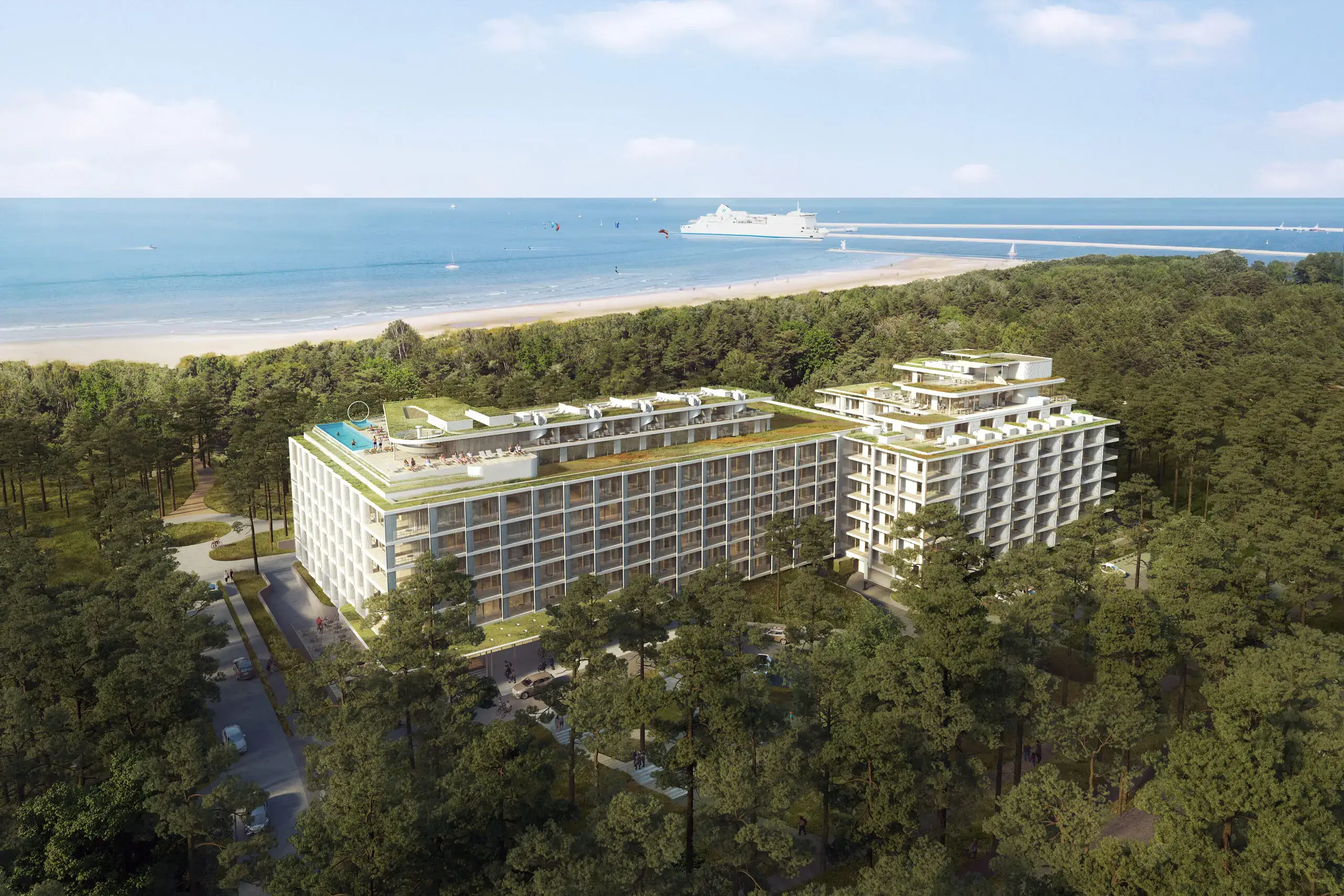Apartment in Swinemünde kaufen – Neubau in erster Strandlinie mit Pool und SPA – Bild 1